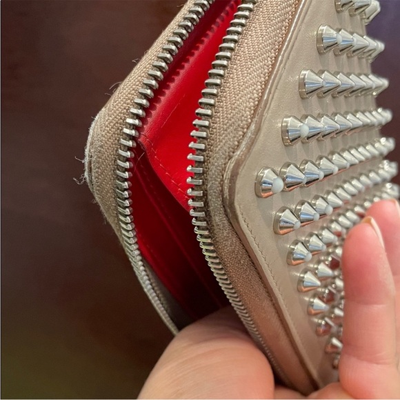 Authentic Christian LouboutinStudded Beige Wallet